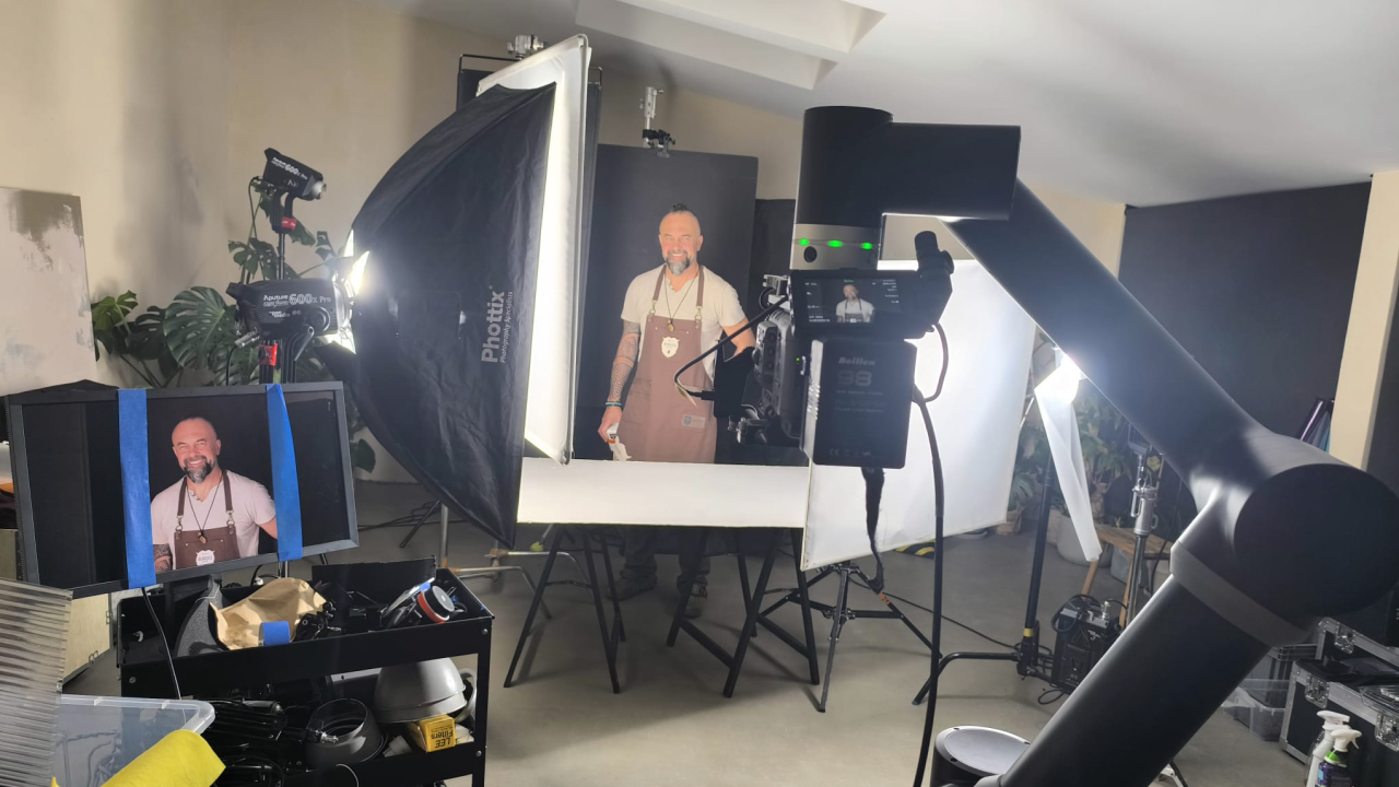 Robot filmowy FR5 w akcji na planie filmowym